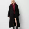 Oversize felt texture trench coat Oversize felt texture trench coat