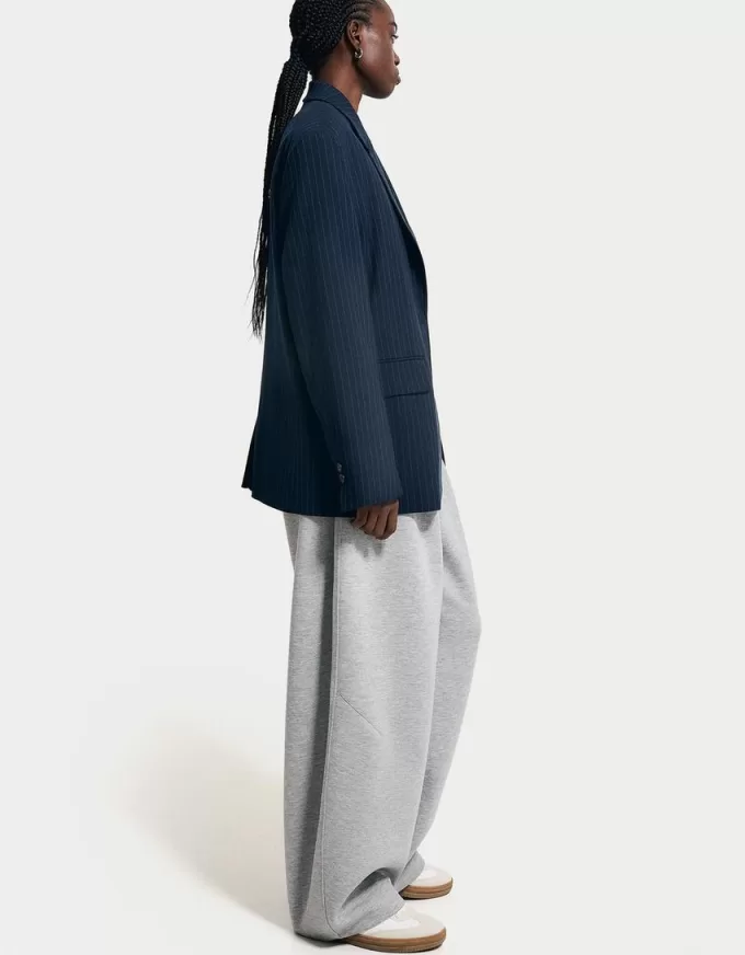 Oversize pinstripe blazer