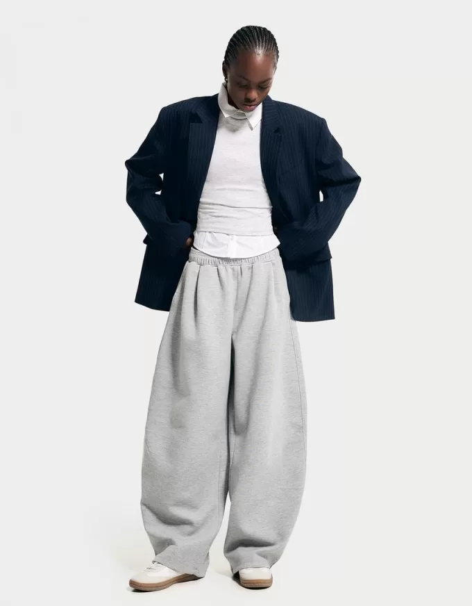 Oversize pinstripe blazer