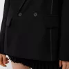 Oversize sateen suit blazer