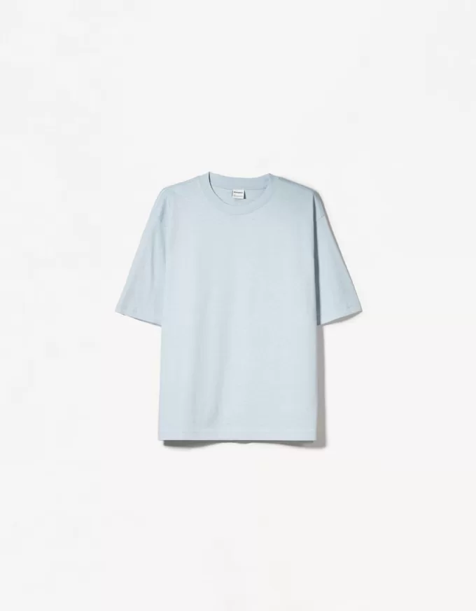 Oversize short sleeve heavy cotton T-shirt