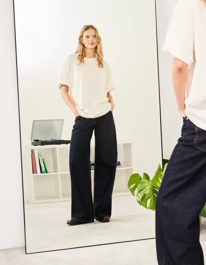 Oversize short sleeve heavy cotton T-shirt