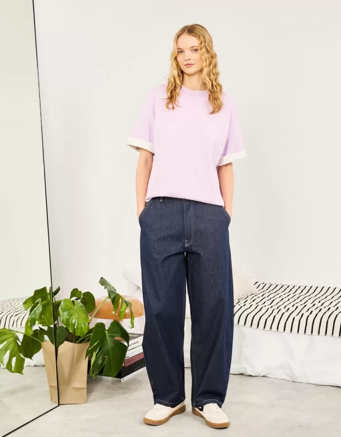 Oversize short sleeve heavy cotton T-shirt