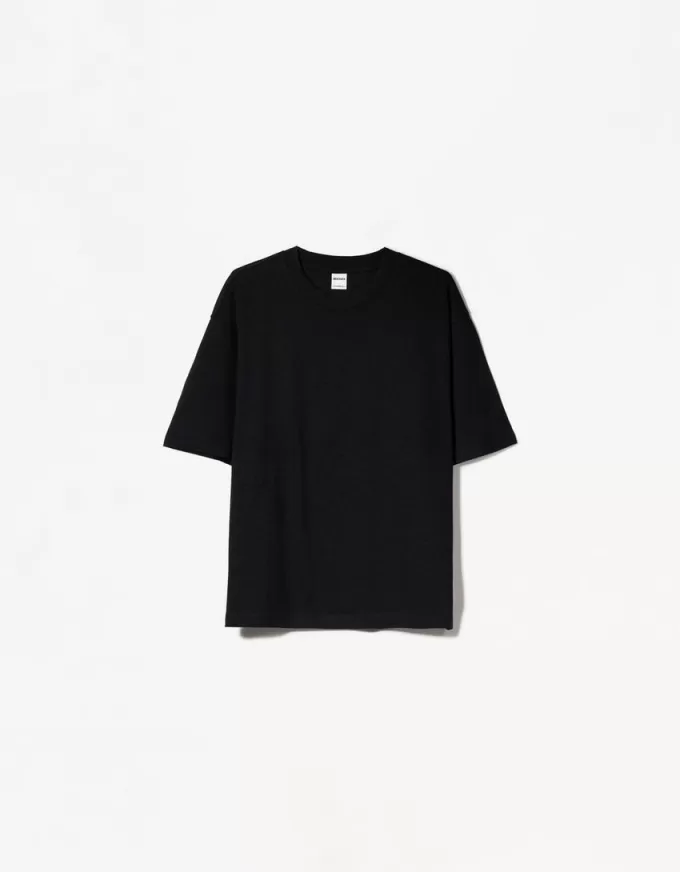 Oversize short sleeve heavy cotton T-shirt