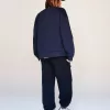 Oversize sweatshirt with side pockets
