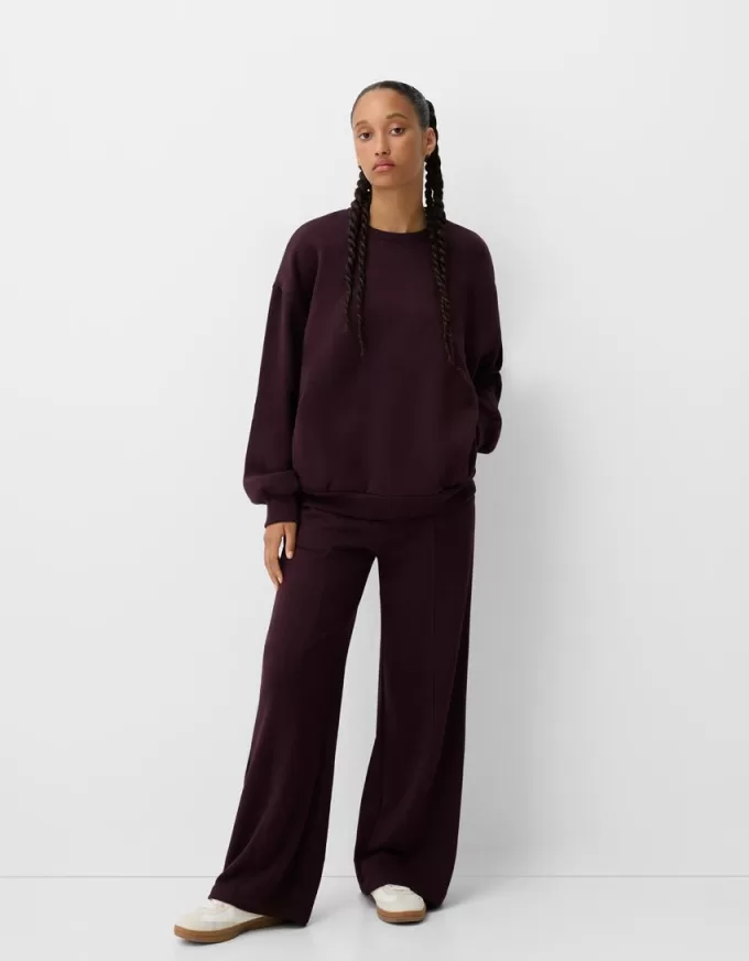 Oversize sweatshirt with side pockets Oversize sweatshirt with side pockets