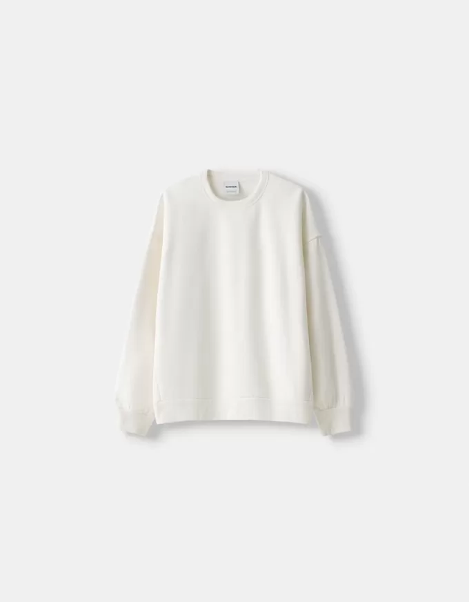 Oversize sweatshirt with side pockets