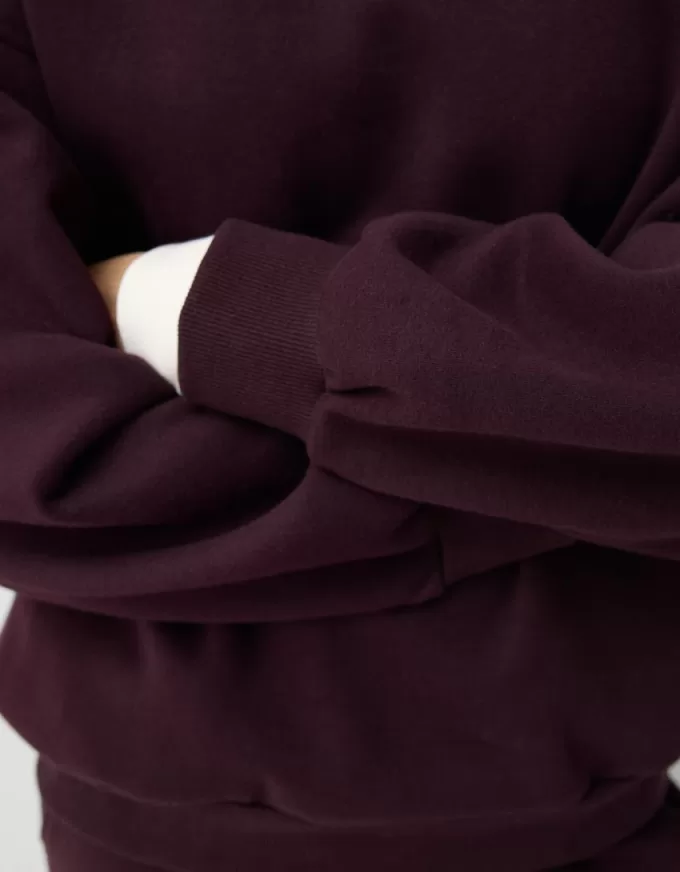 Oversize sweatshirt with side pockets