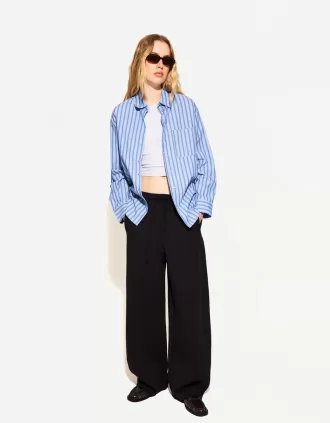 Oversized poplin shirt