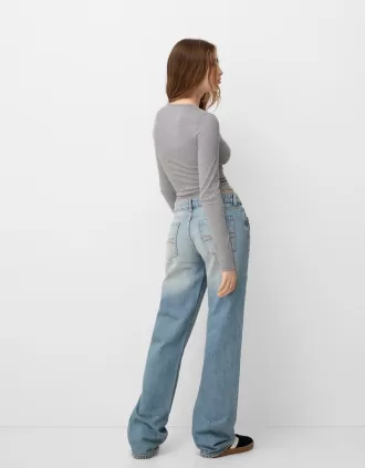 Pack of 2 long sleeve crew neck T-shirts