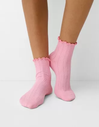 Pack of 2 pointelle socks