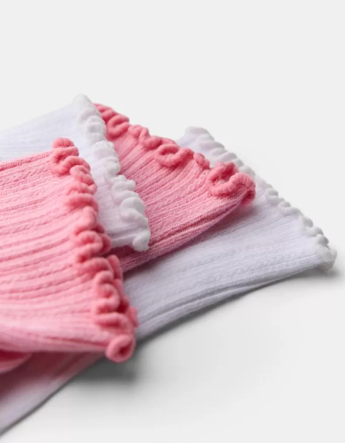 Pack of 2 pointelle socks