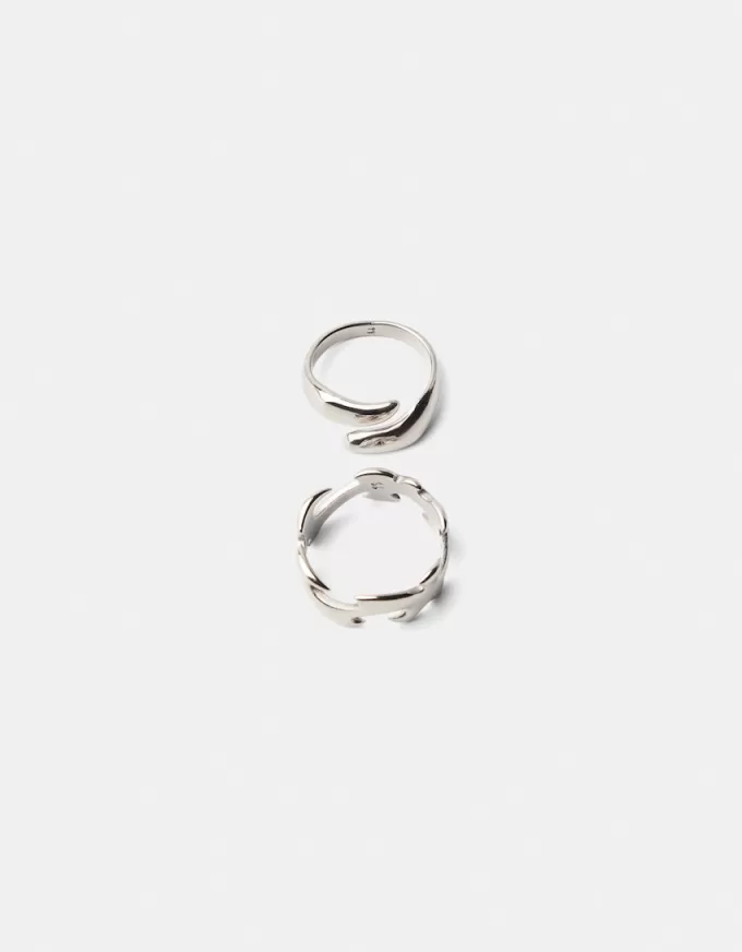 Pack of 2 stainless steel rings Pack of 2 stainless steel rings