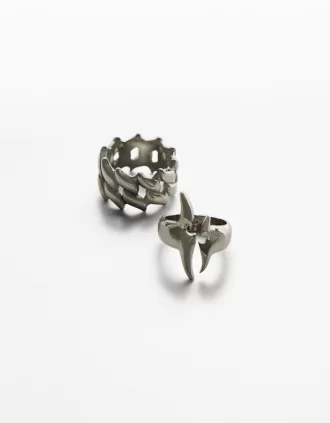 Pack of 2 steel rings