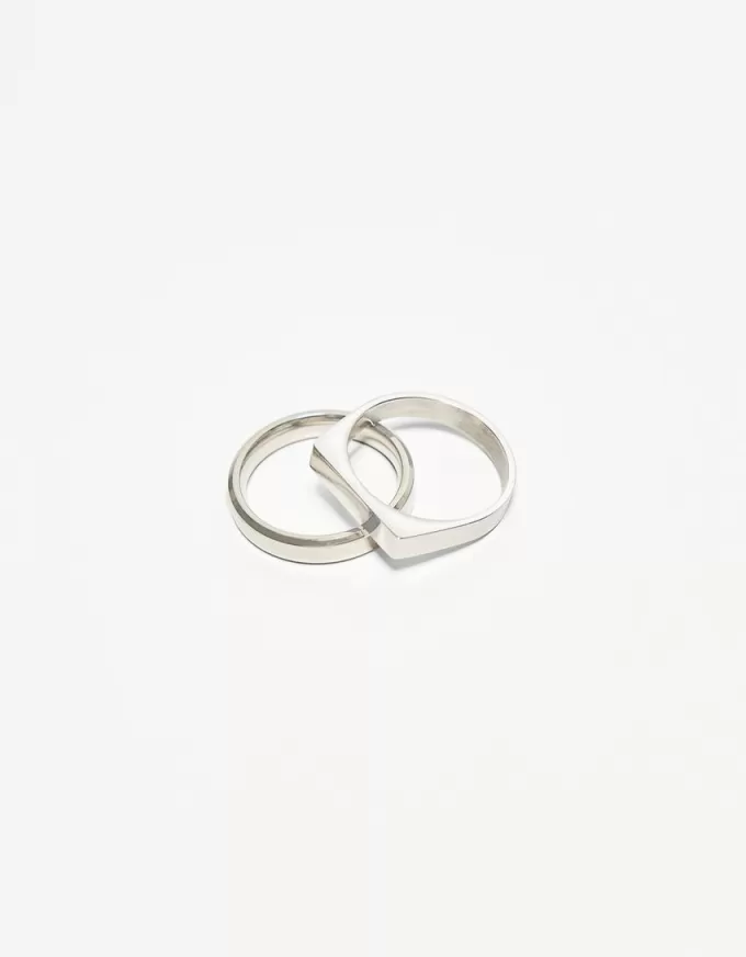 Pack of 2 steel rings