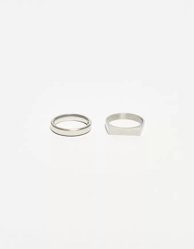 Pack of 2 steel rings
