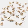 Pack of 20 rhinestone earrings