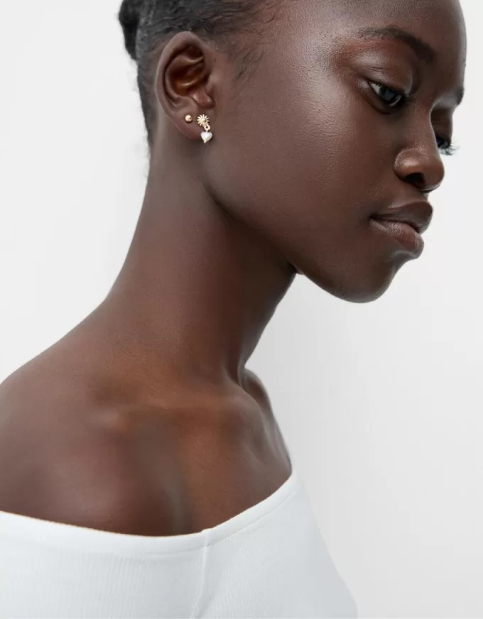 Pack of 20 rhinestone earrings