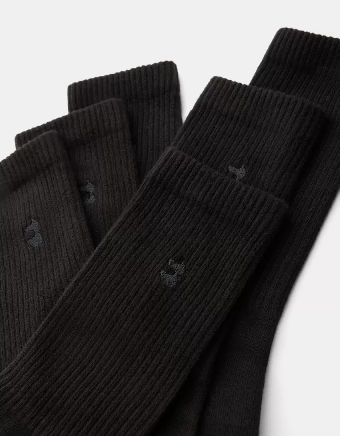 Pack of 3 embroidered socks