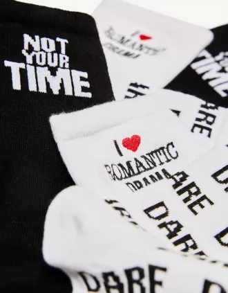 Pack of 3 printed socks