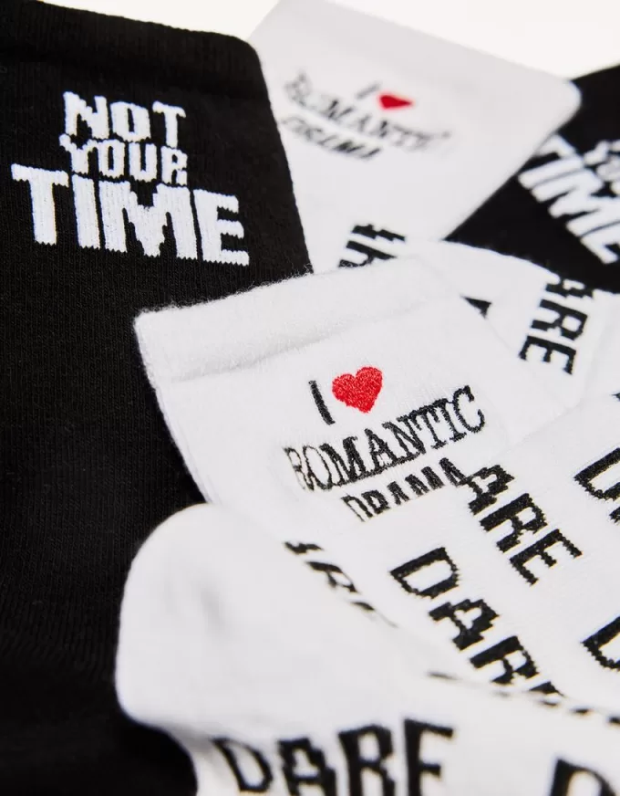 Pack of 3 printed socks