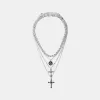 Pack of 4 cross necklaces