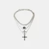 Pack of 4 cross necklaces