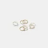 Pack of 9 rhinestone rings