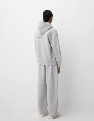 Pan Am print boxy fit hooded sweatshirt