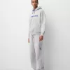 Pan Am print boxy fit hooded sweatshirt Pan Am print boxy fit hooded sweatshirt