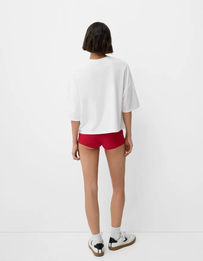 Paris short sleeve cropped T-shirt Paris short sleeve cropped T-shirt