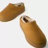 Platform clogs with faux fur lining Platform clogs with faux fur lining