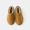 Platform clogs with faux fur lining Platform clogs with faux fur lining