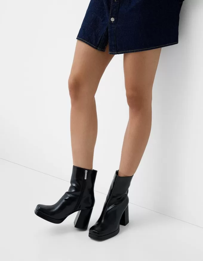 Platform high-heel ankle boots Platform high-heel ankle boots
