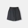 Pleated Bermuda sweat shorts