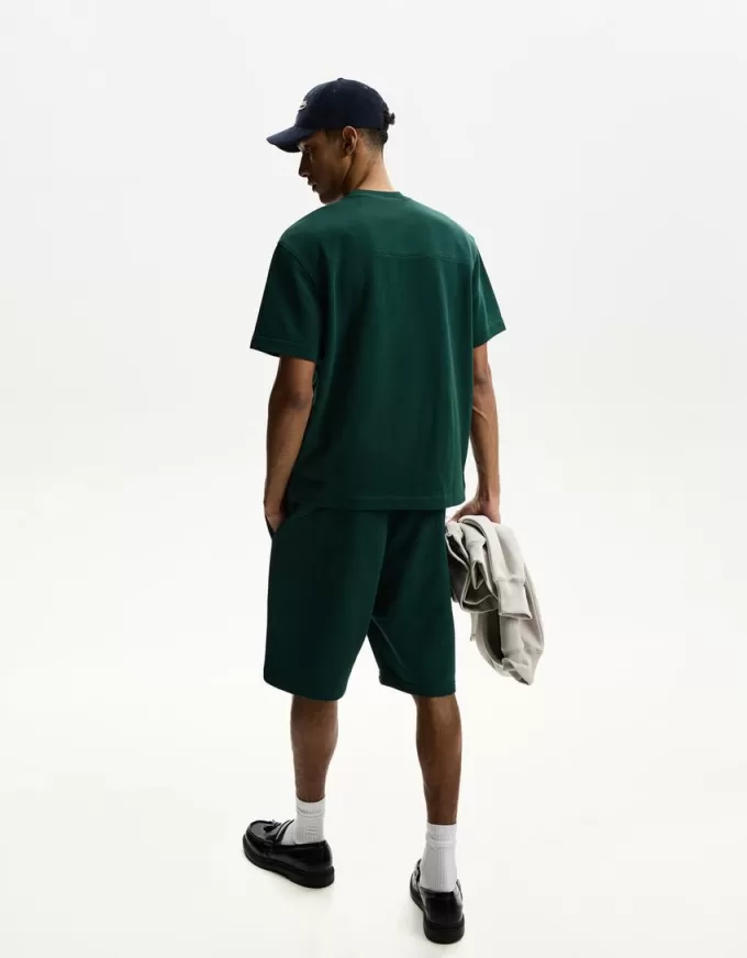 Plush bermuda shorts