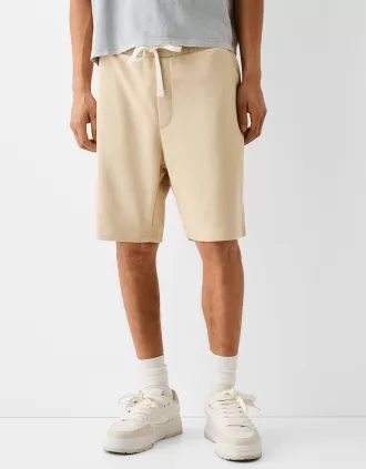 Plush bermuda shorts