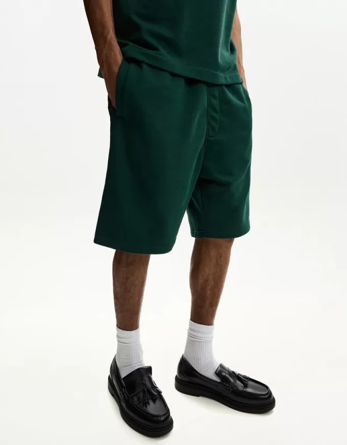 Plush bermuda shorts