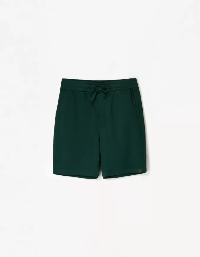 Plush bermuda shorts