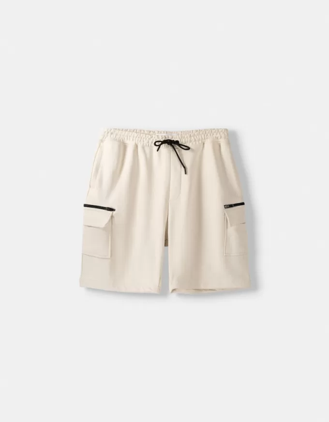 Plush cargo Bermuda shorts Plush cargo Bermuda shorts