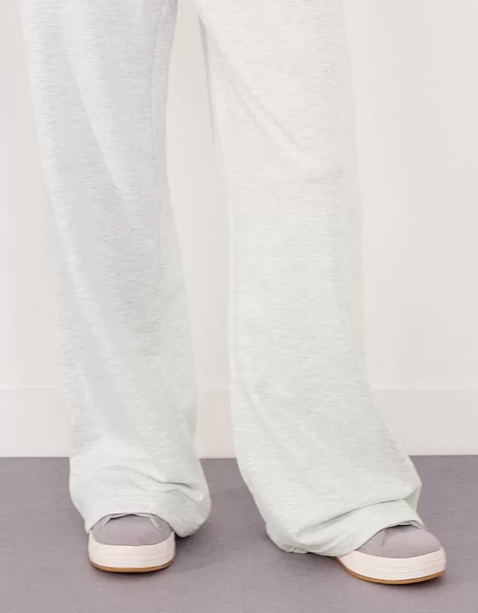 Plush pants with side seams