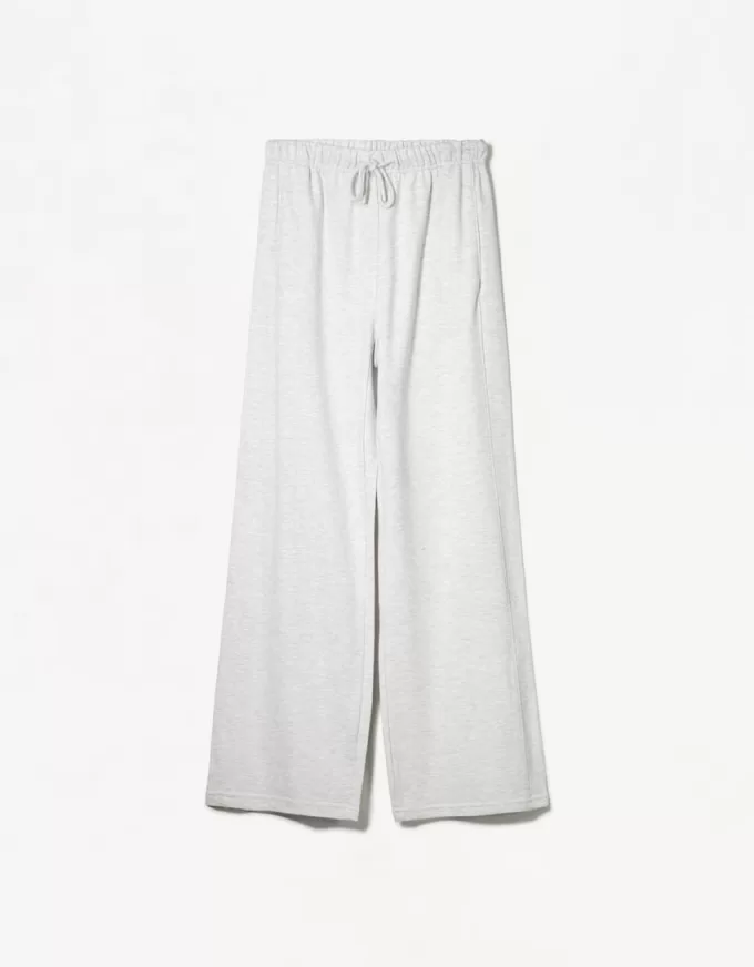 Plush pants with side seams
