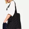Polka dot tote bag