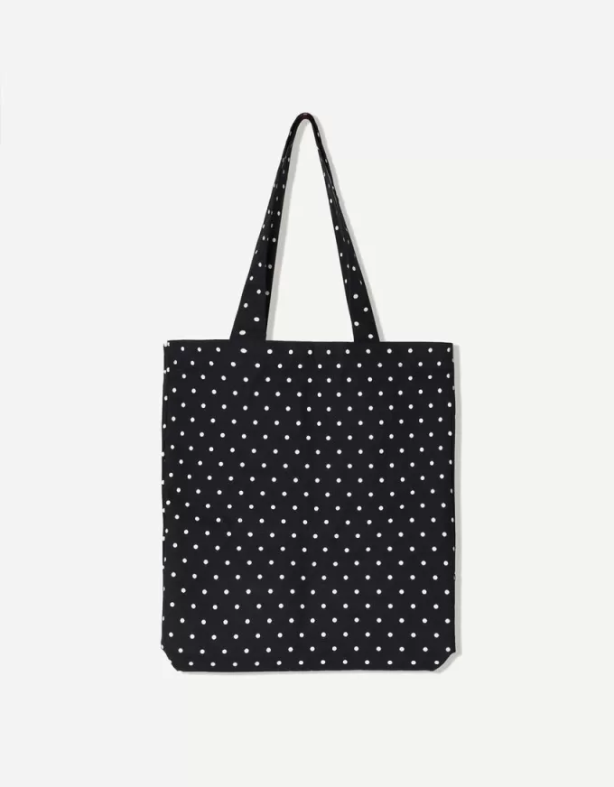 Polka dot tote bag