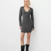 Polo collar mini dress