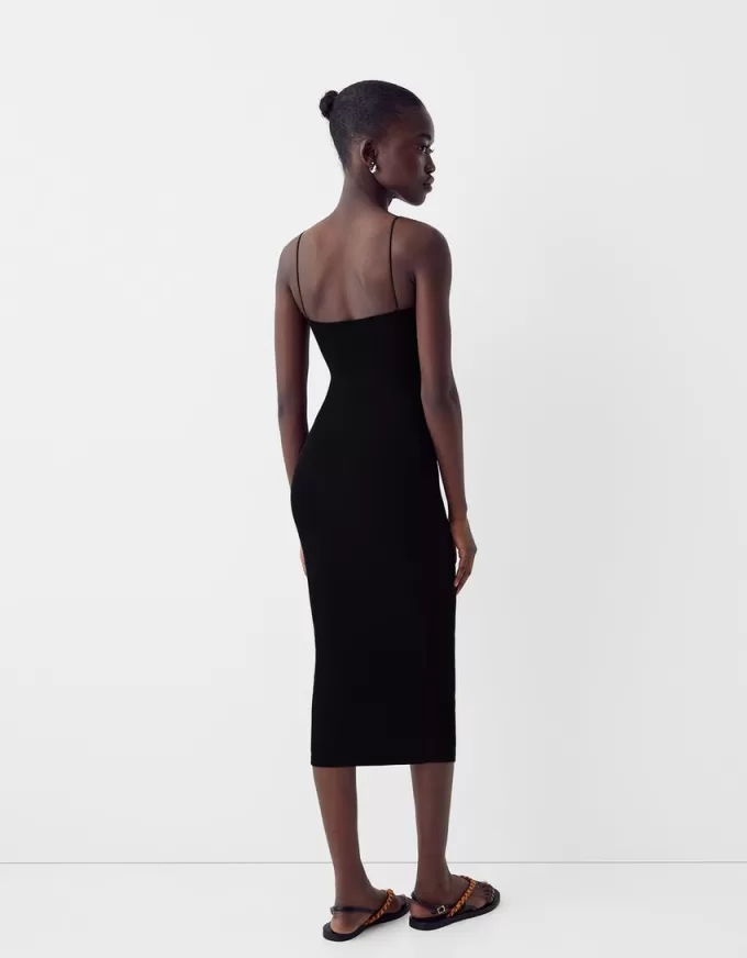 Ponte di Roma midi dress with straps