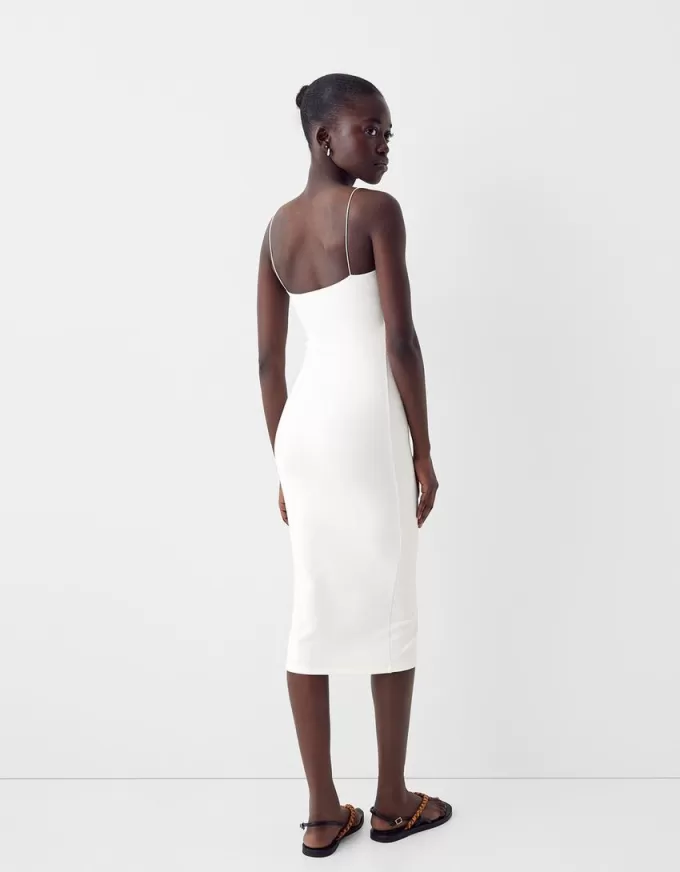 Ponte di Roma midi dress with straps