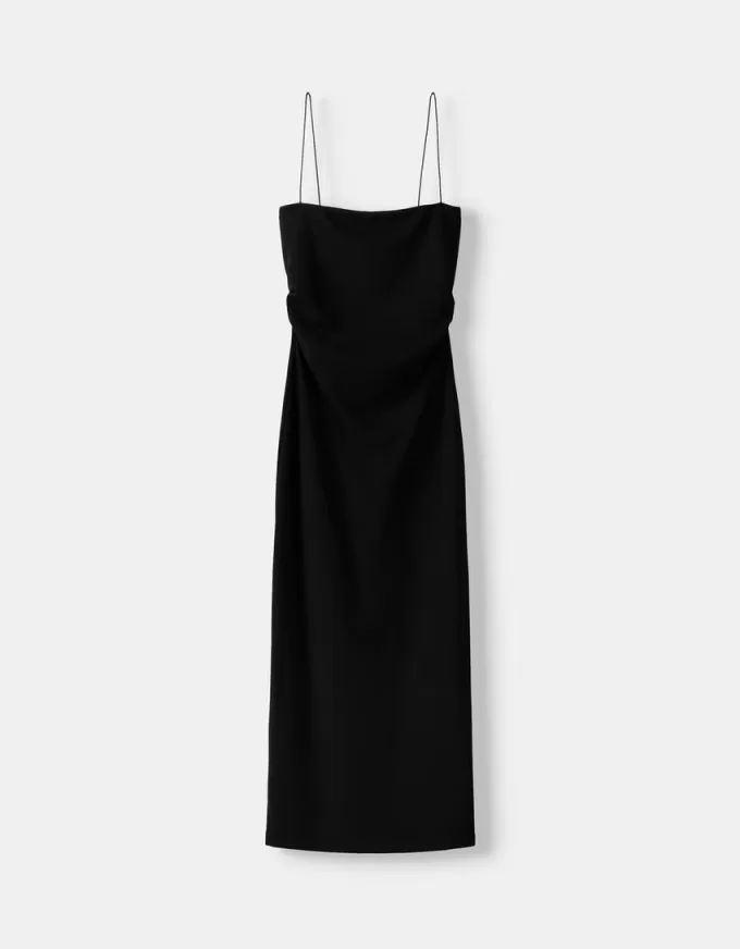 Ponte di Roma midi dress with straps
