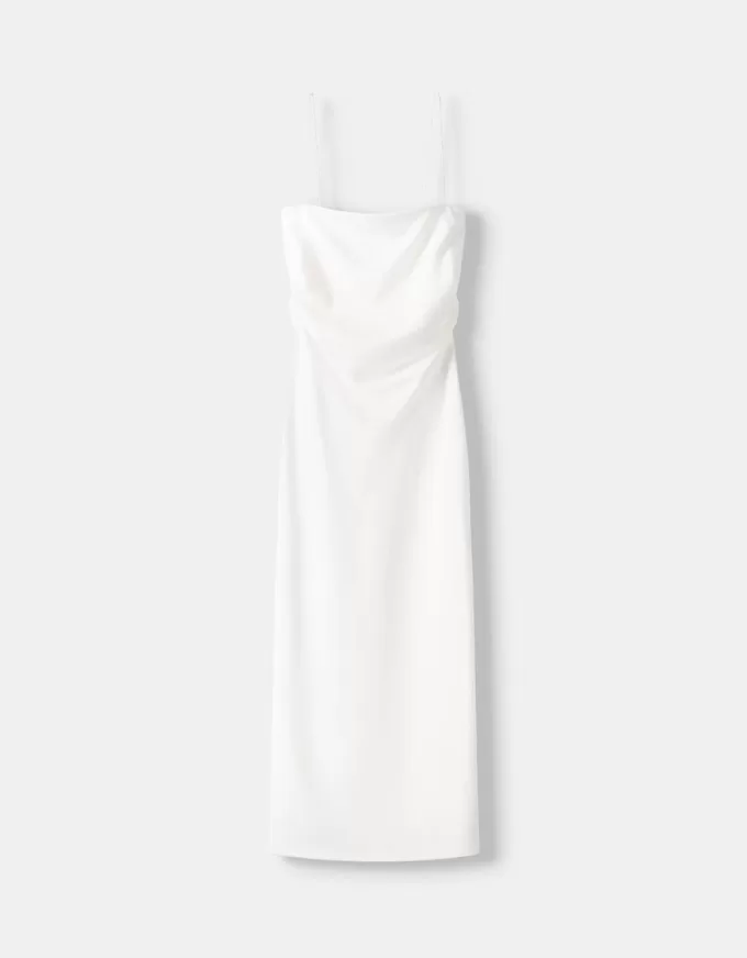 Ponte di Roma midi dress with straps