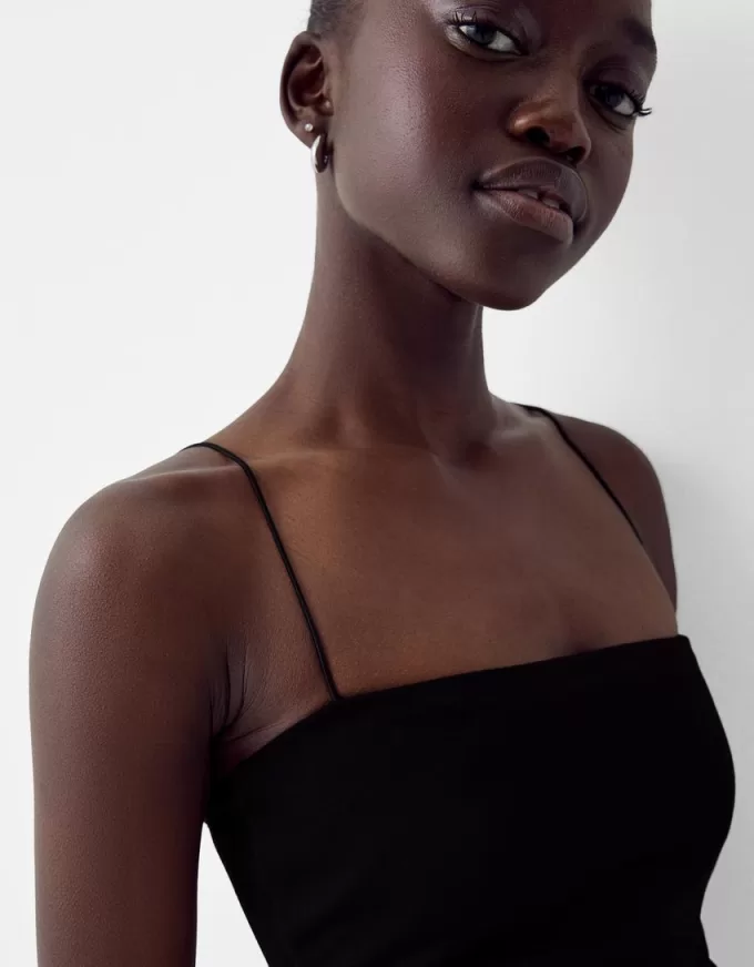 Ponte di Roma midi dress with straps